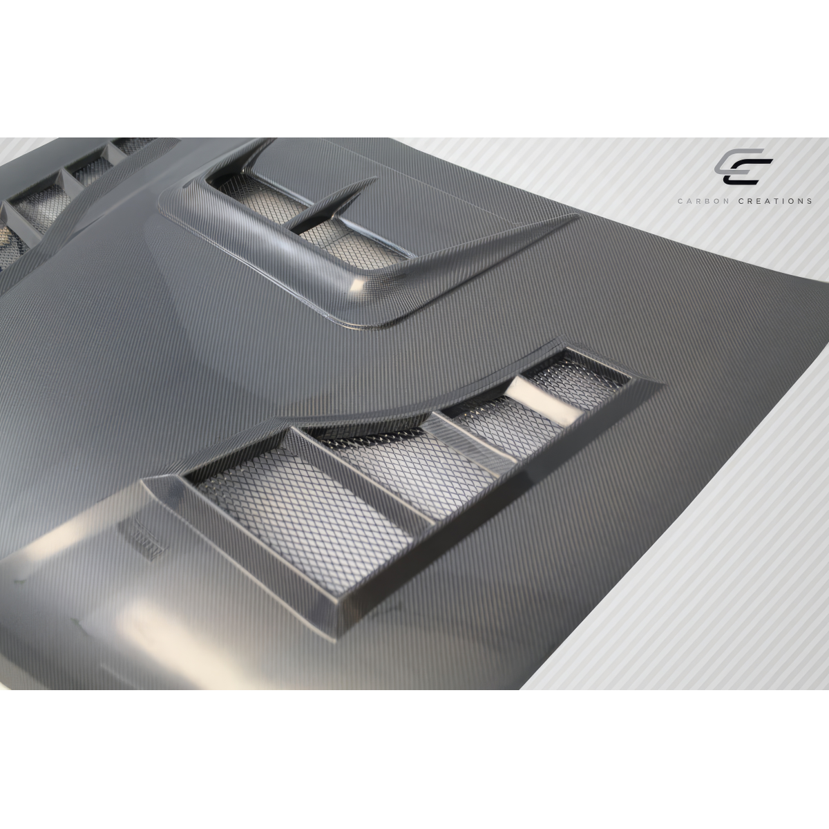 Modify your Subaru Impreza 2006 with our Exterior/Hoods - View of the car hood from a slight angle above