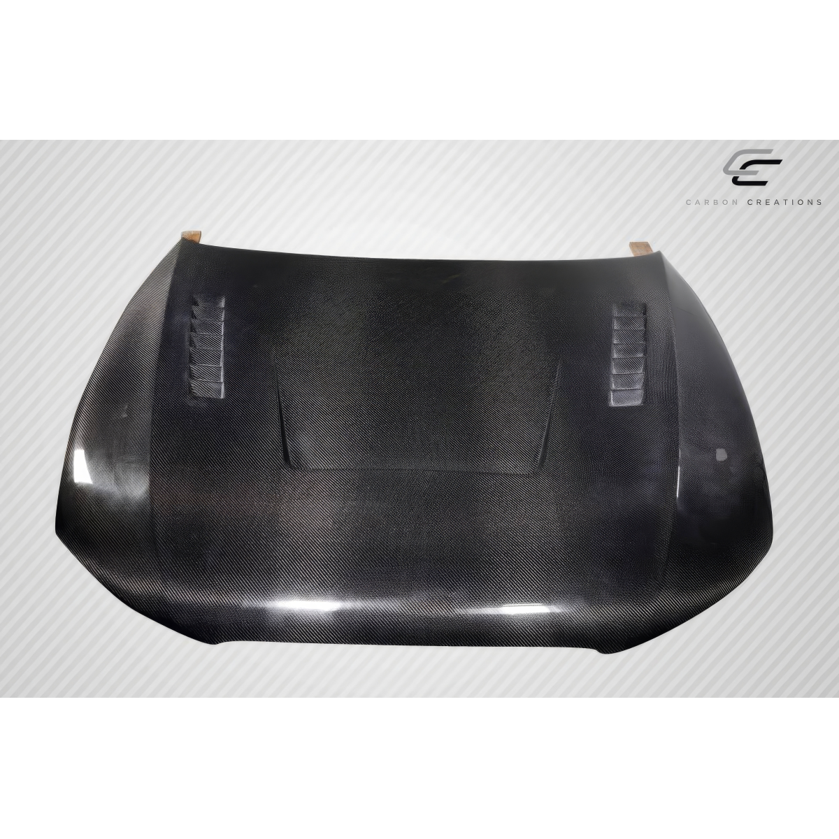 Modify your Audi A5 2013 with our Exterior/Hoods - Top view angle of carbon fiber hood