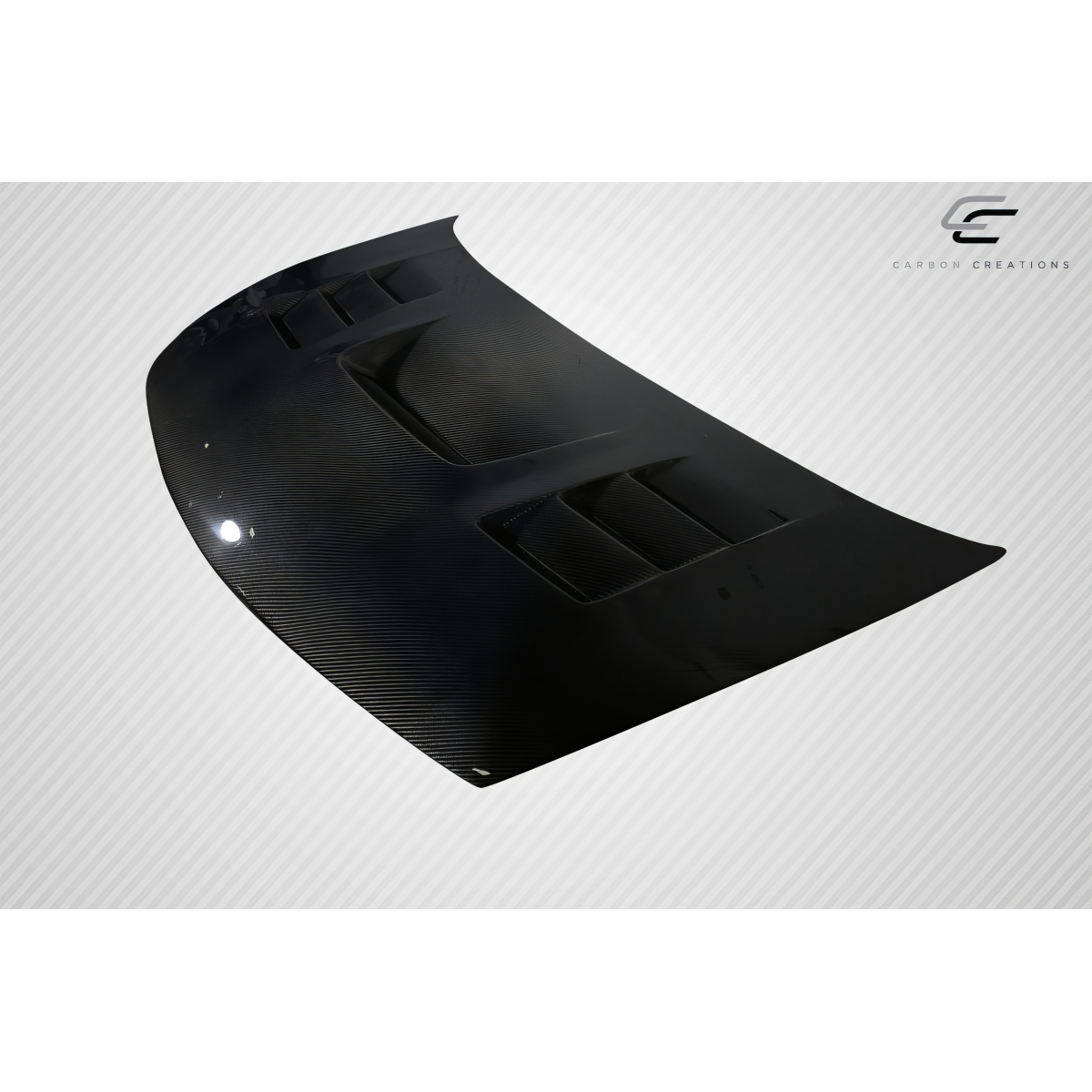 Modify your Honda Civic 2006 with our Exterior/Hoods - Angled view showcasing hood with vents and curves