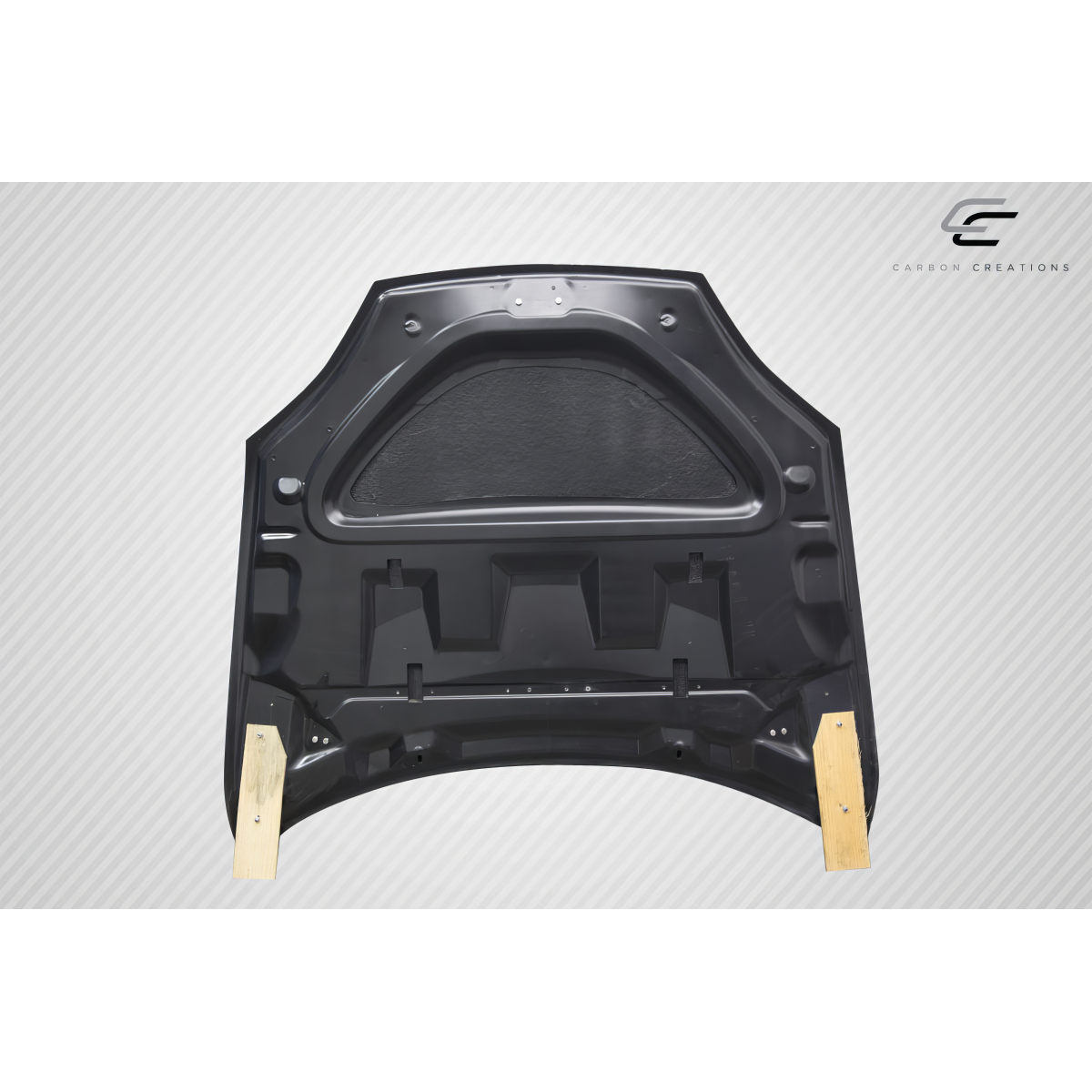 Modify your Tesla S 2017 with our Exterior/Hoods - Part is displayed from a top-down angle