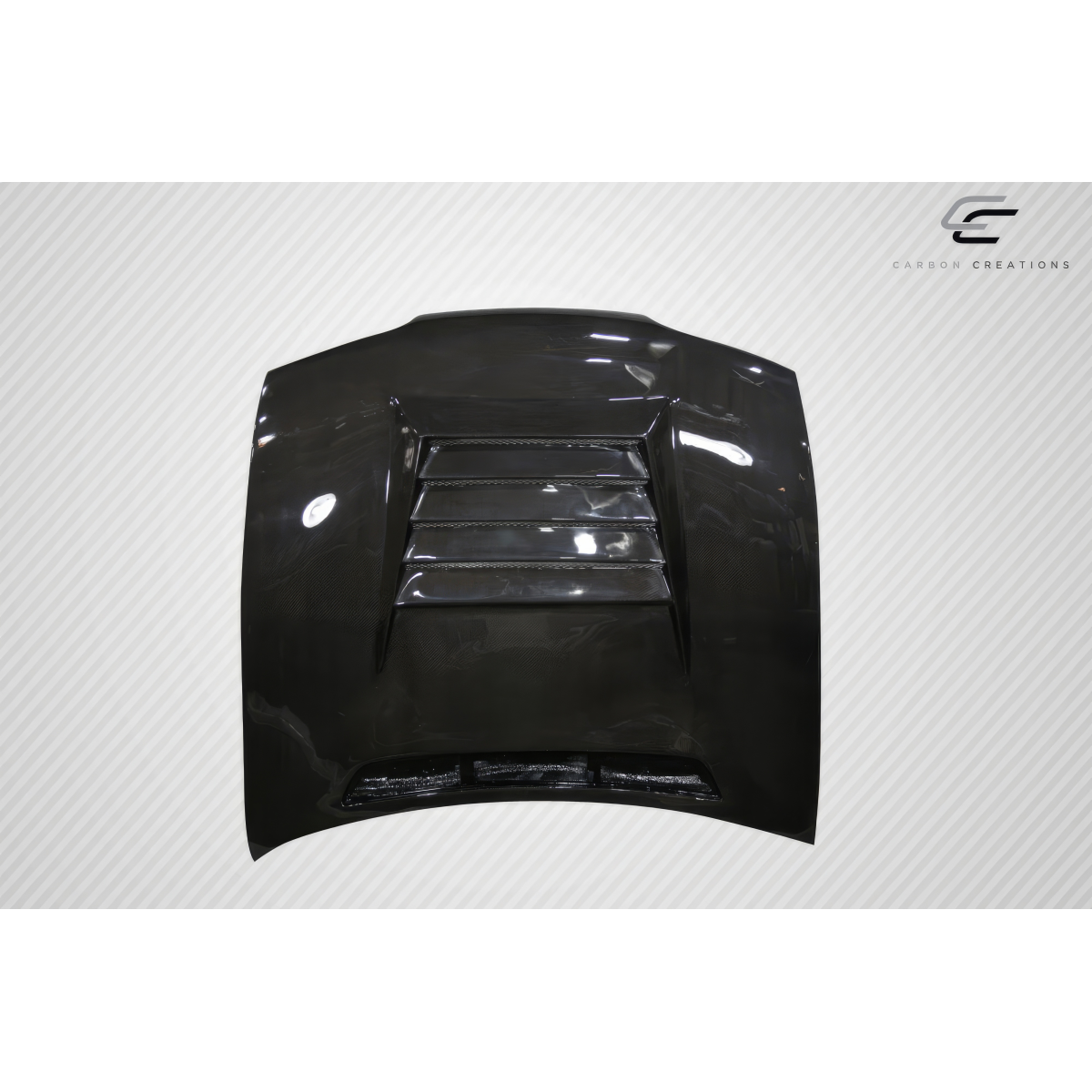 Modify your Nissan 240SX 1995 with our Exterior/Hoods - Top down angle view of carbon fiber hood