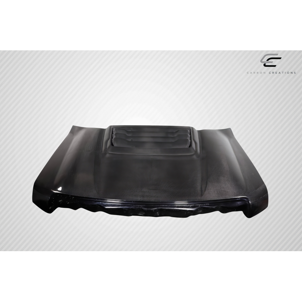 Modify your Ford F-150 2009 with our Exterior/Hoods - Top-down view of hood at slight angle