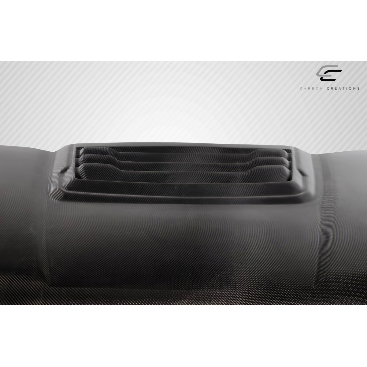 Modify your Ford F-150 2015 with our Exterior/Hoods - Part is shown from a top down view