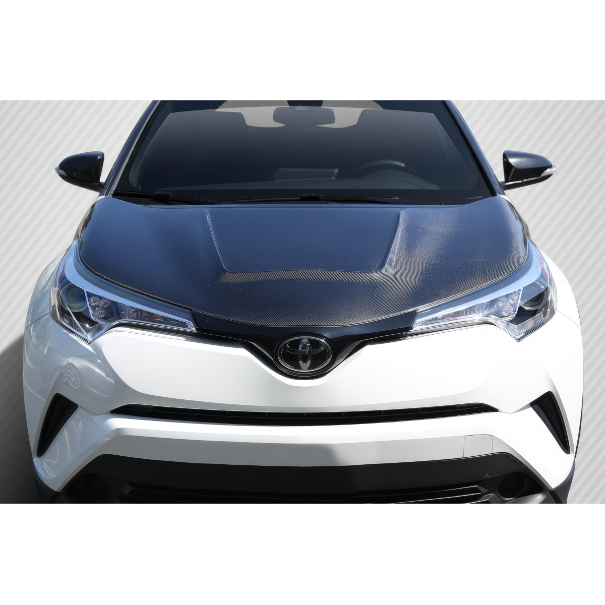 Modify your Toyota C-HR 2018 with our Exterior/Hoods - Front view at a slightly elevated angle