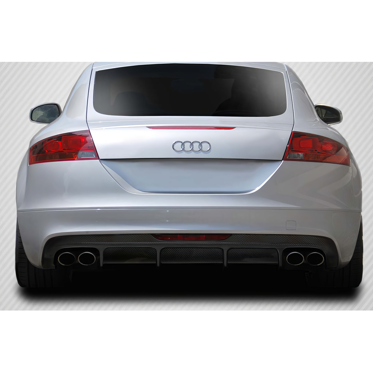 Modify your Audi TT 2008 with our Exterior/Diffusers - Rear view of the car at a straight angle