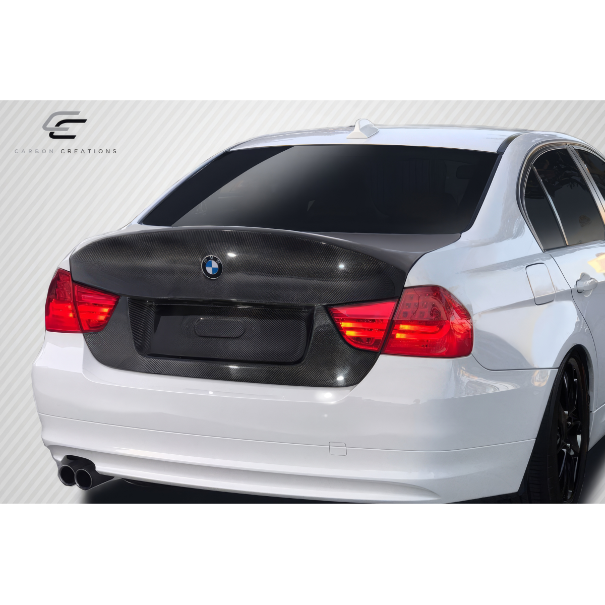 Modify your BMW 3-Series 2009 with our Exterior/Trunks - Rear view at a slight angle from above