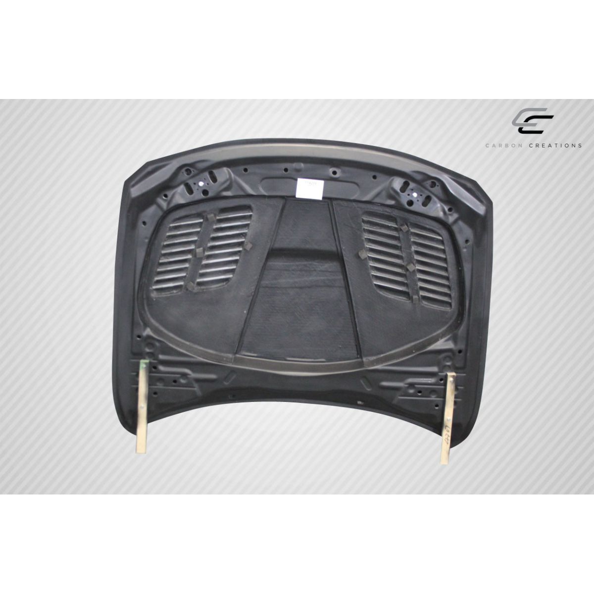 Modify your BMW 3-Series 2012 with our Exterior/Hoods - Top down view of the carbon fiber hood