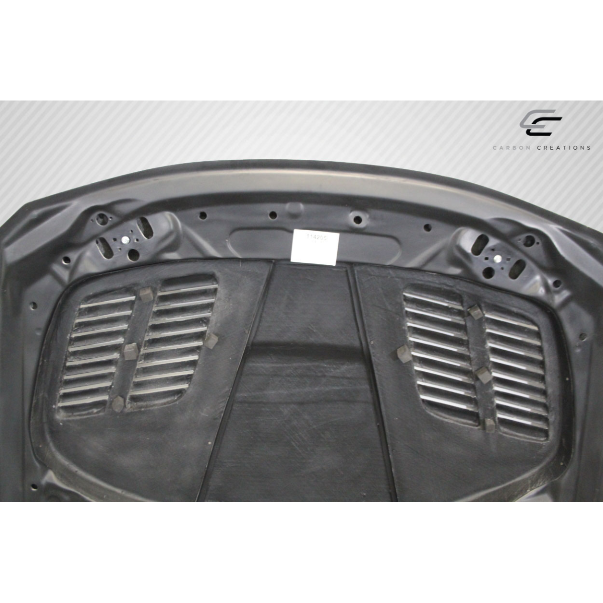 Modify your BMW 3-Series 2012 with our Exterior/Hoods - Top view of the carbon fiber hood part