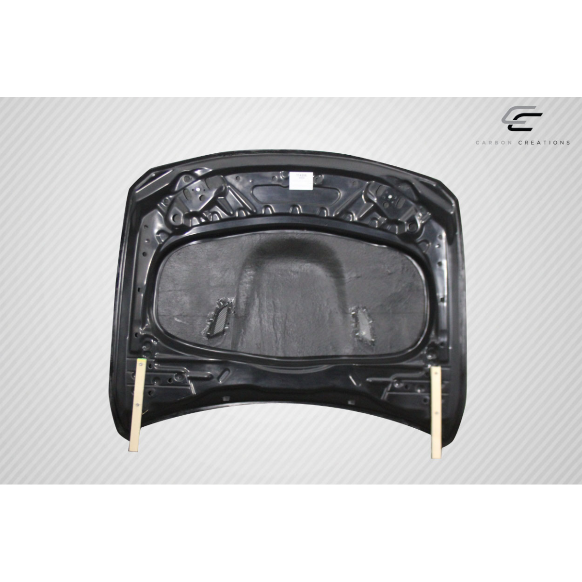 Modify your BMW 3-Series 2012 with our Exterior/Hoods - Top view of the hood at a slight angle