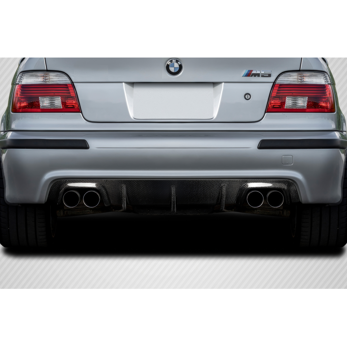 Modify your BMW 5-Series 1999 with our Exterior/Diffusers - Rear view angle showcasing the diffuser design