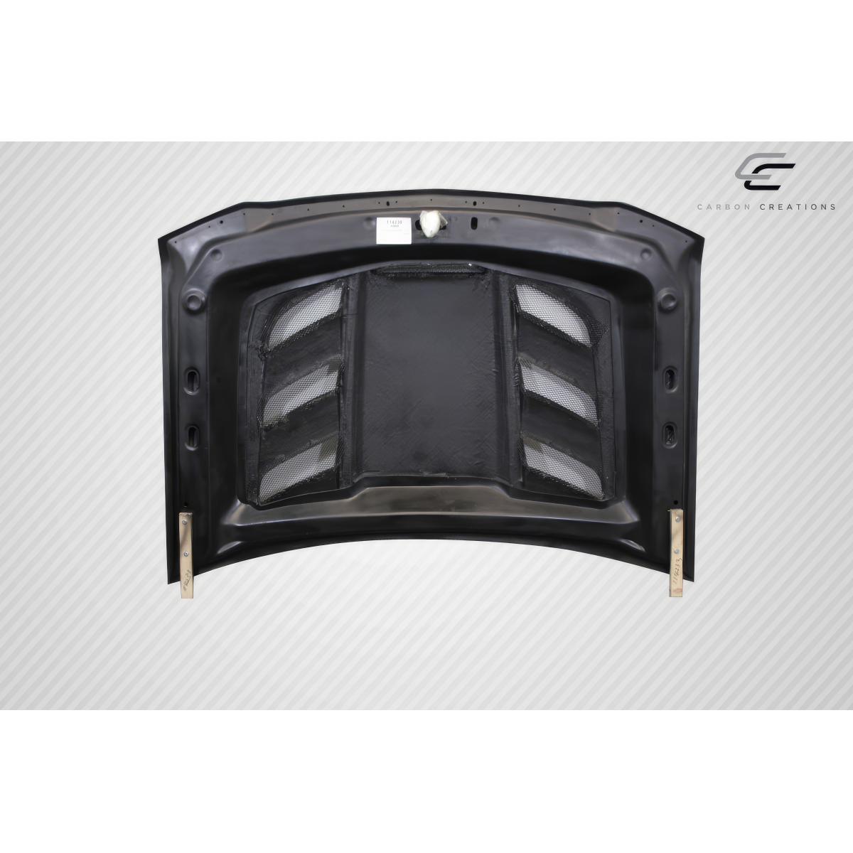 Modify your Chevrolet Silverado 2016 with our Exterior/Hoods - Front view of carbon fiber hood part