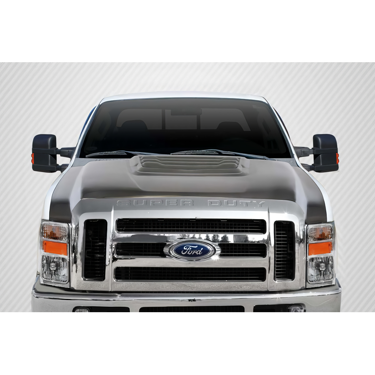 Modify your Ford F-250 Super Duty 2008 with our Exterior/Hoods - Front view image of the vehicle hood