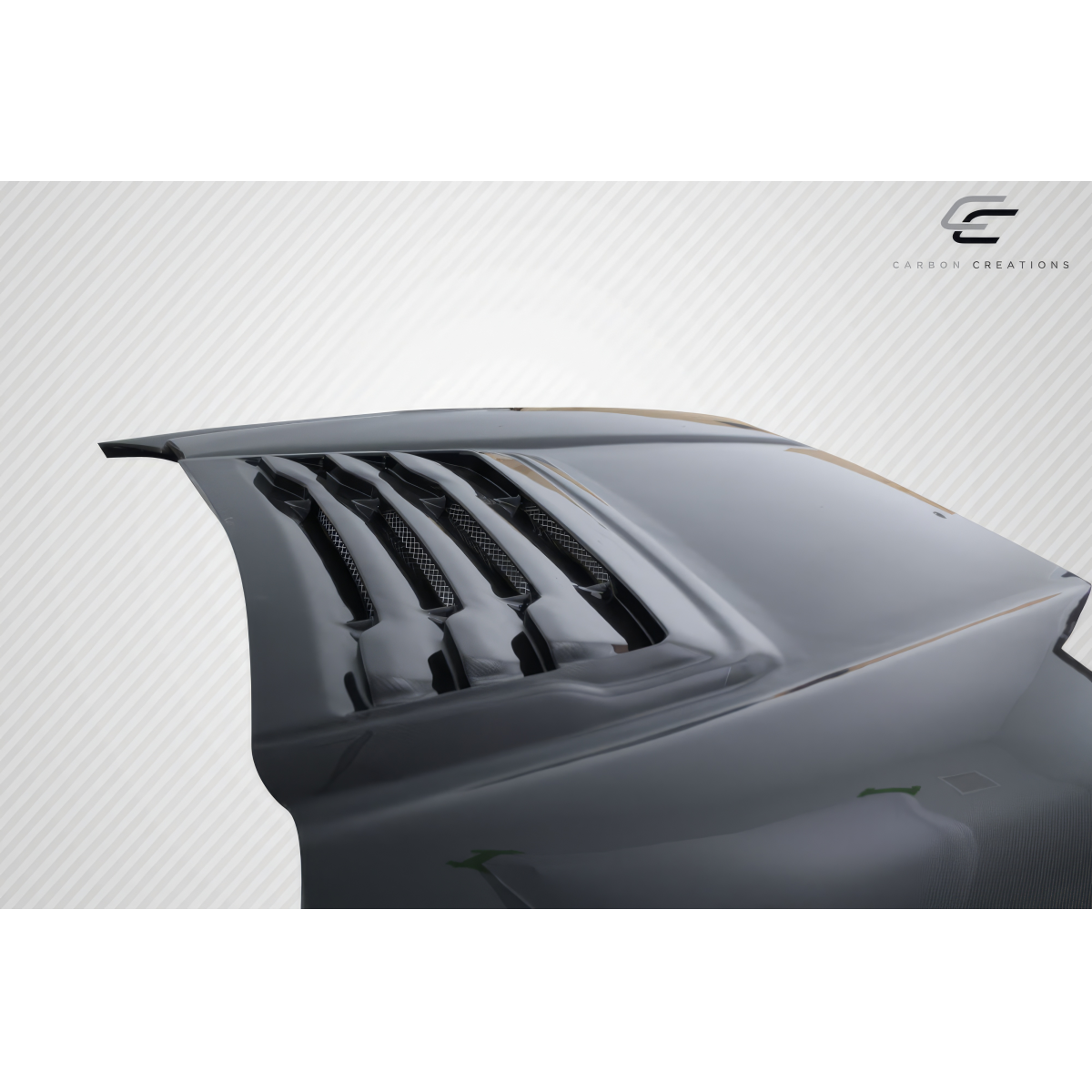 Modify your Ford F-250 Super Duty 2011 with our Exterior/Hoods - Top down view of carbon fiber hood angle