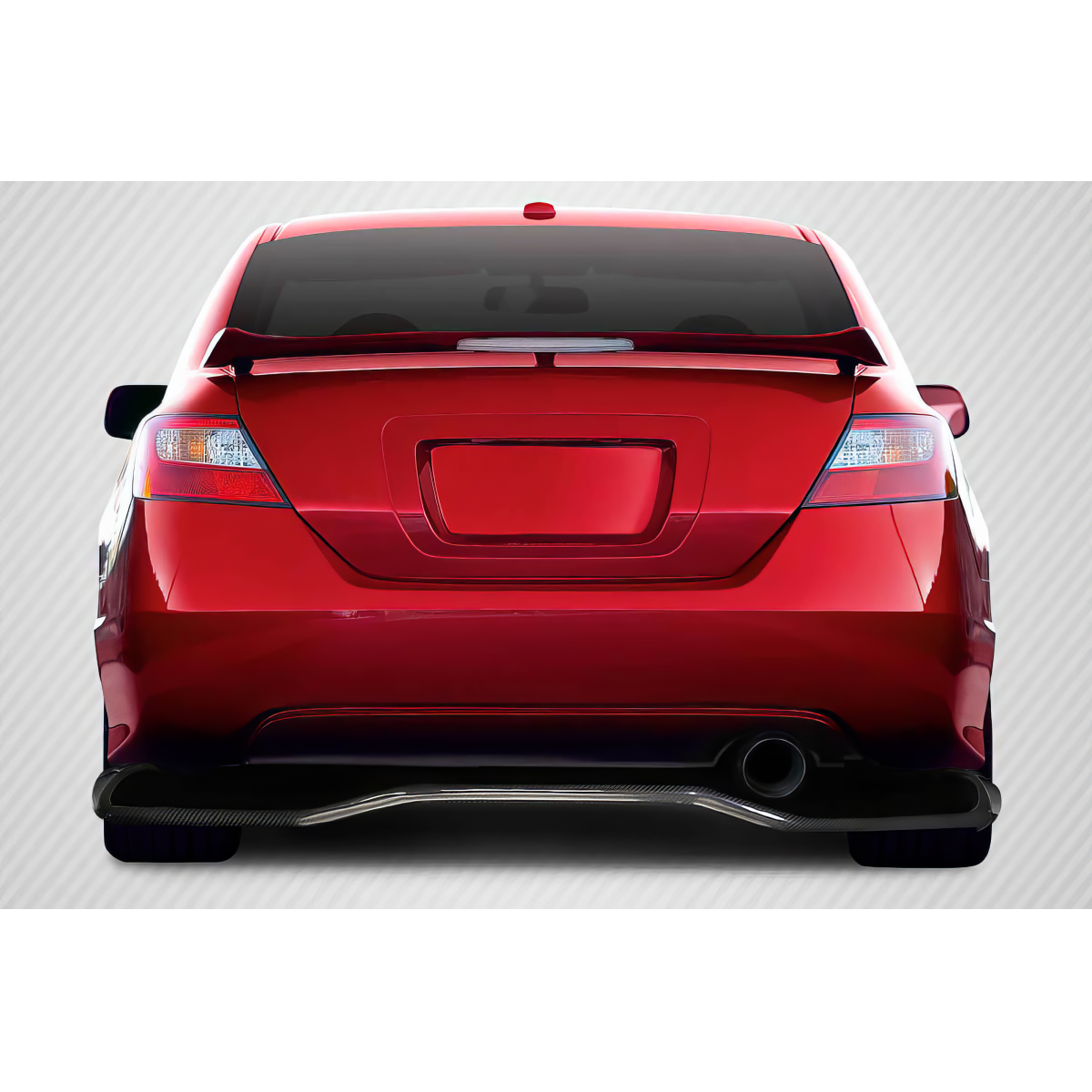 Modify your Honda Civic 2006 with our Exterior/Diffusers - Rear view of vehicle with diffuser visible