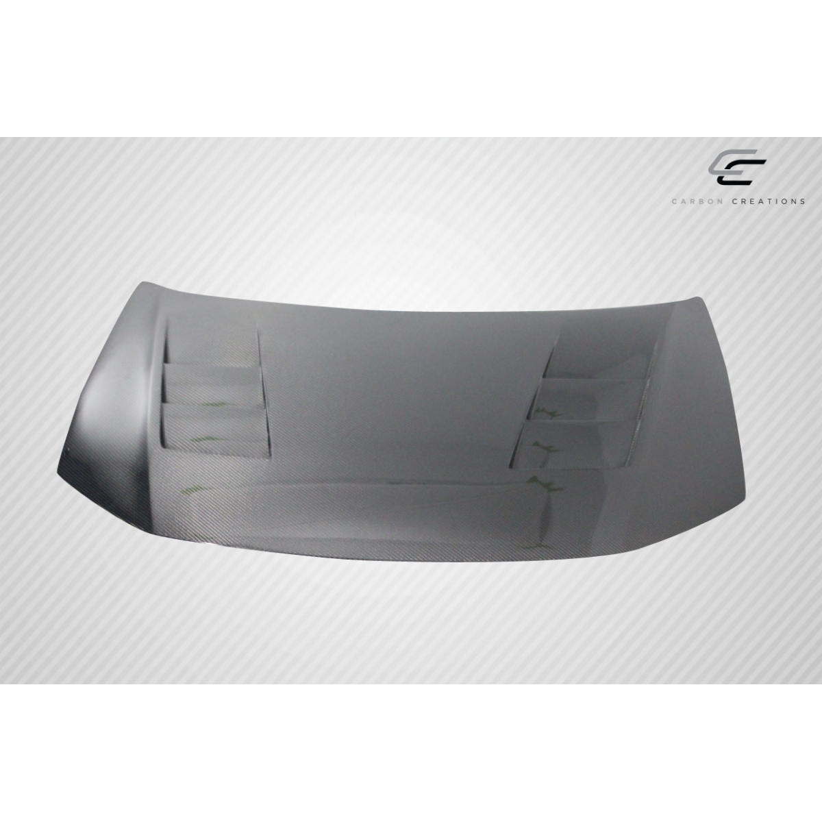 Modify your Honda Civic 2012 with our Exterior/Hoods - Front view of the carbon fiber hood part