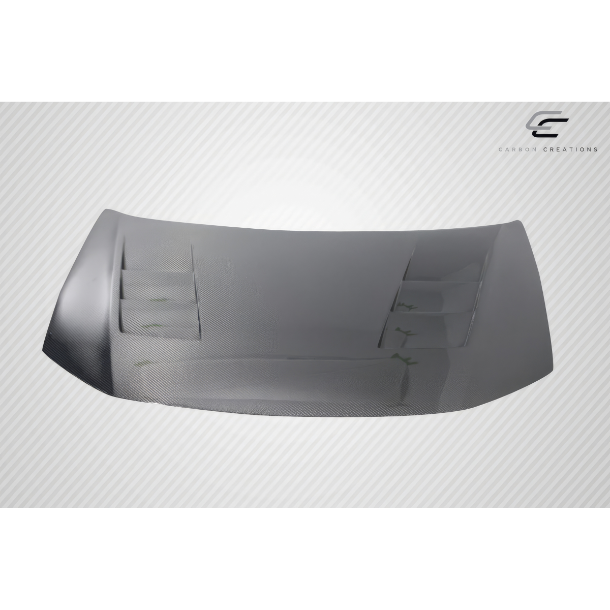 Modify your Honda Civic 2012 with our Exterior/Hoods - Showing top angle of carbon fiber hood