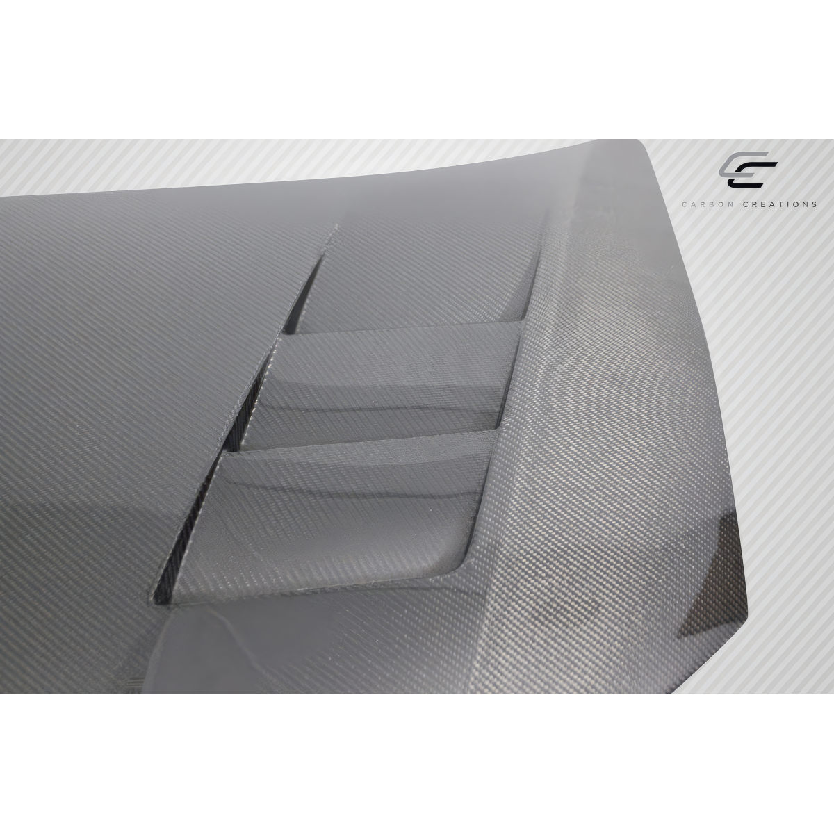 Modify your Honda Civic 2012 with our Exterior/Hoods - Top view angle of carbon fiber hood part