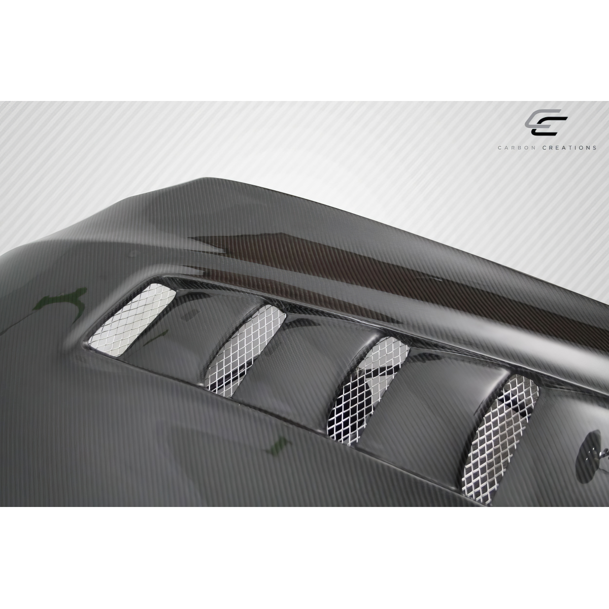 Modify your Lexus IS Series 2006 with our Exterior/Hoods - Top view at an angle showing hood design