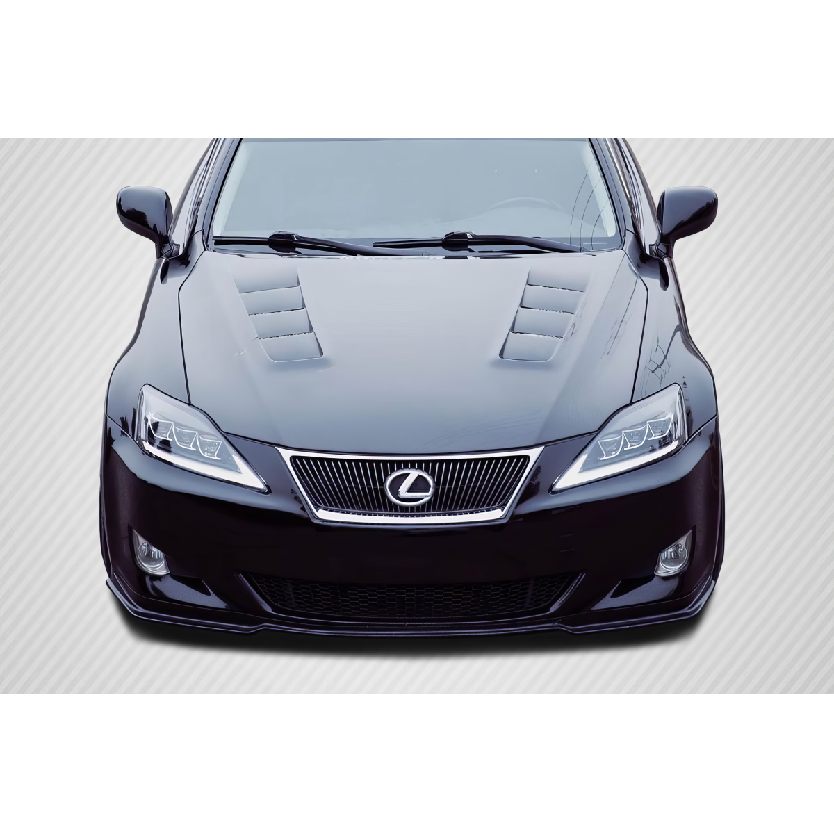 Modify your Lexus IS Series 2006 with our Exterior/Hoods - View from the front and slightly above
