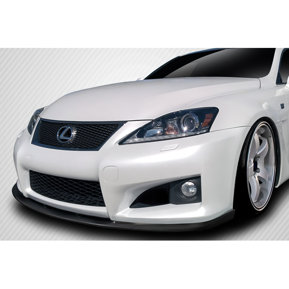 Modify your Lexus IS F 2008 with our Exterior/Other Exterior - Front angle view of the Lexus IS F splitter