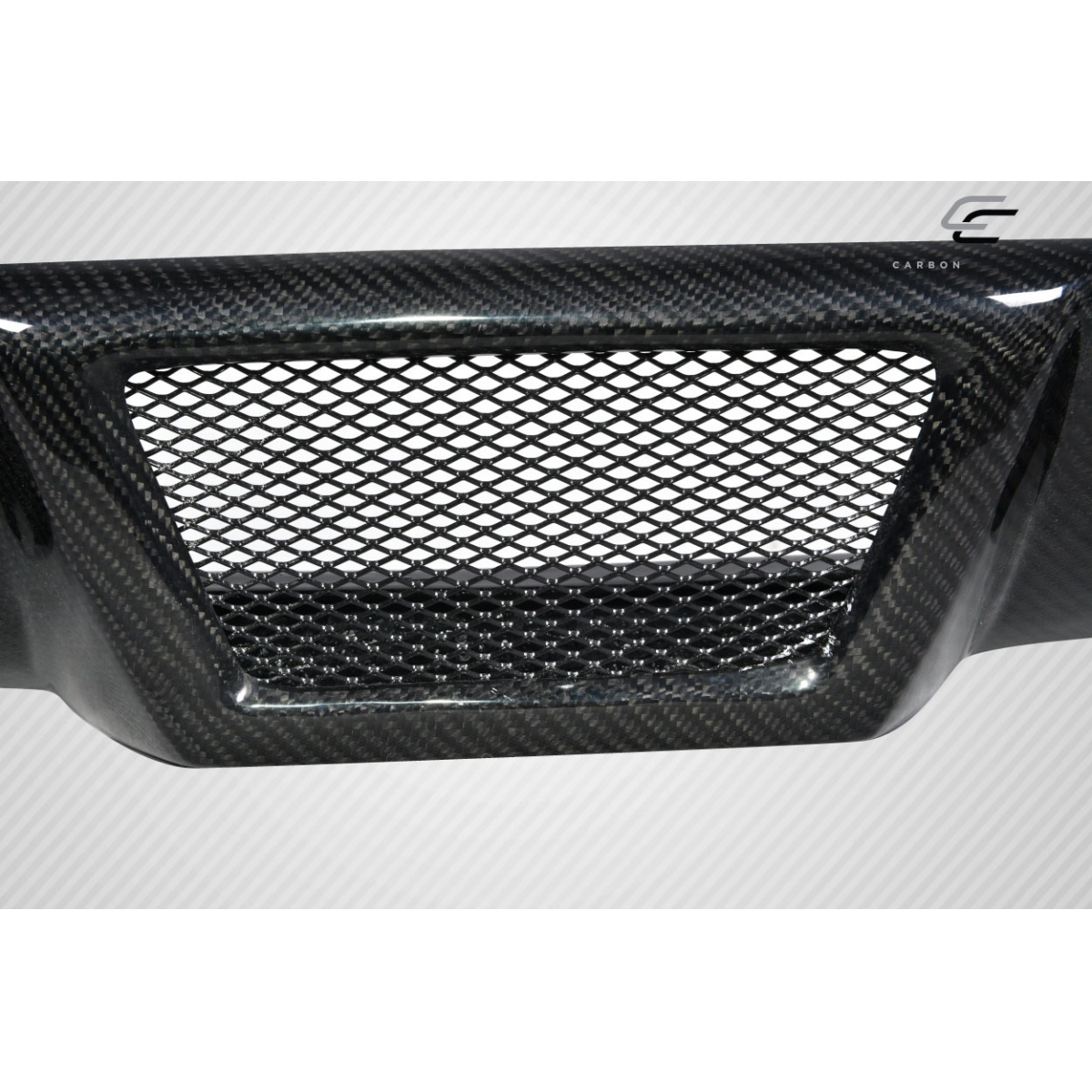 Modify your Mercedes-Benz CLS-Class 2006 with our Exterior/Diffusers - Front view of carbon fiber rear diffuser part