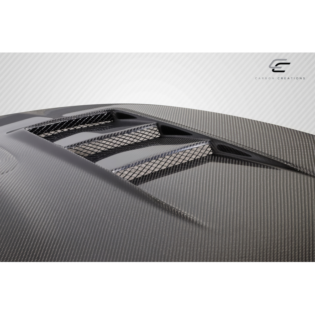 Modify your Subaru WRX 2015 with our Exterior/Hoods - Top down angle showing carbon fiber hood