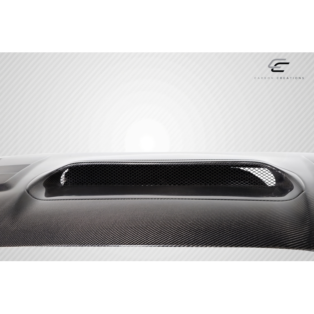 Modify your Subaru WRX 2015 with our Exterior/Hoods - Top-down view of carbon fiber hood part