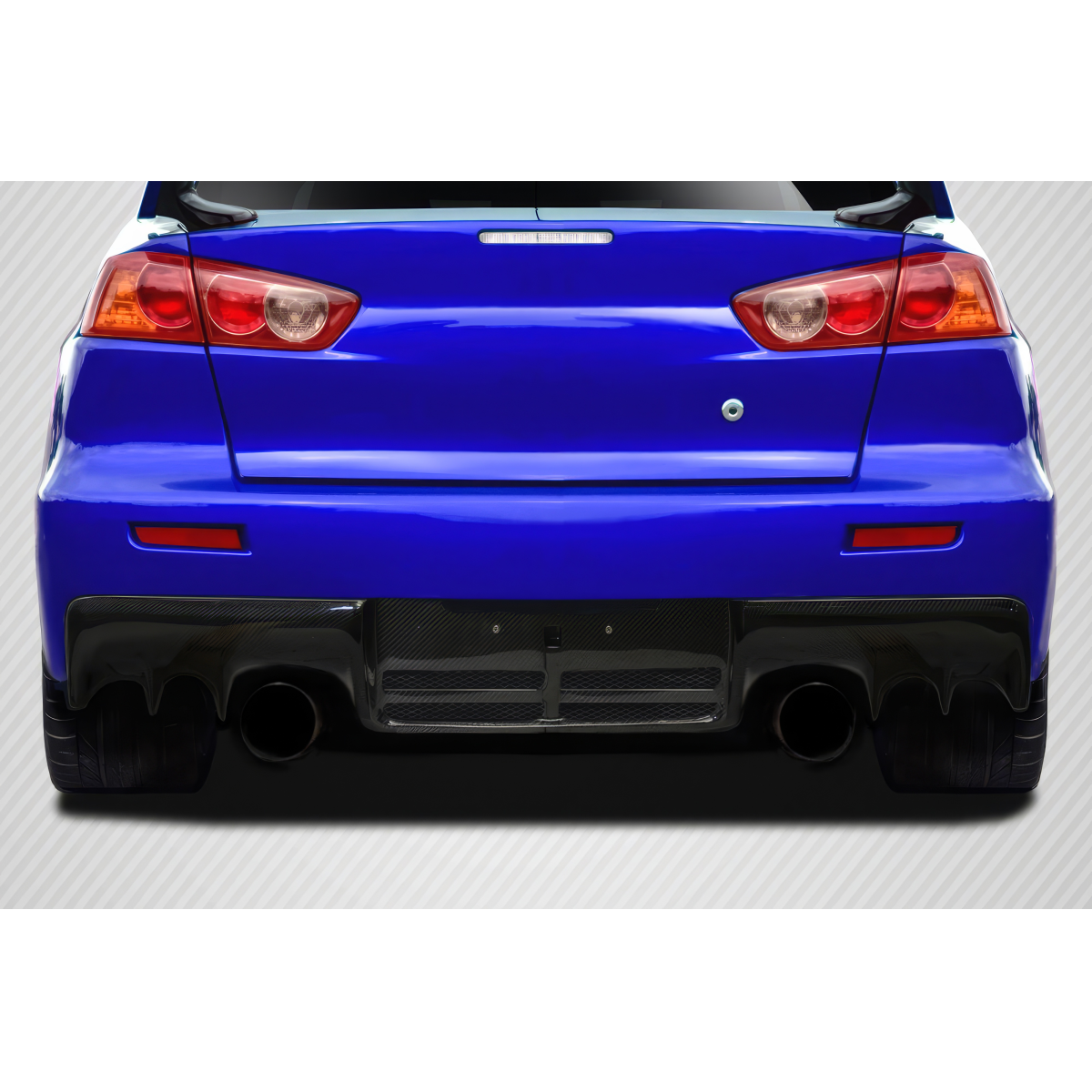 Modify your Mitsubishi Lancer 2008 with our Exterior/Diffusers - Rear view at a straight angle