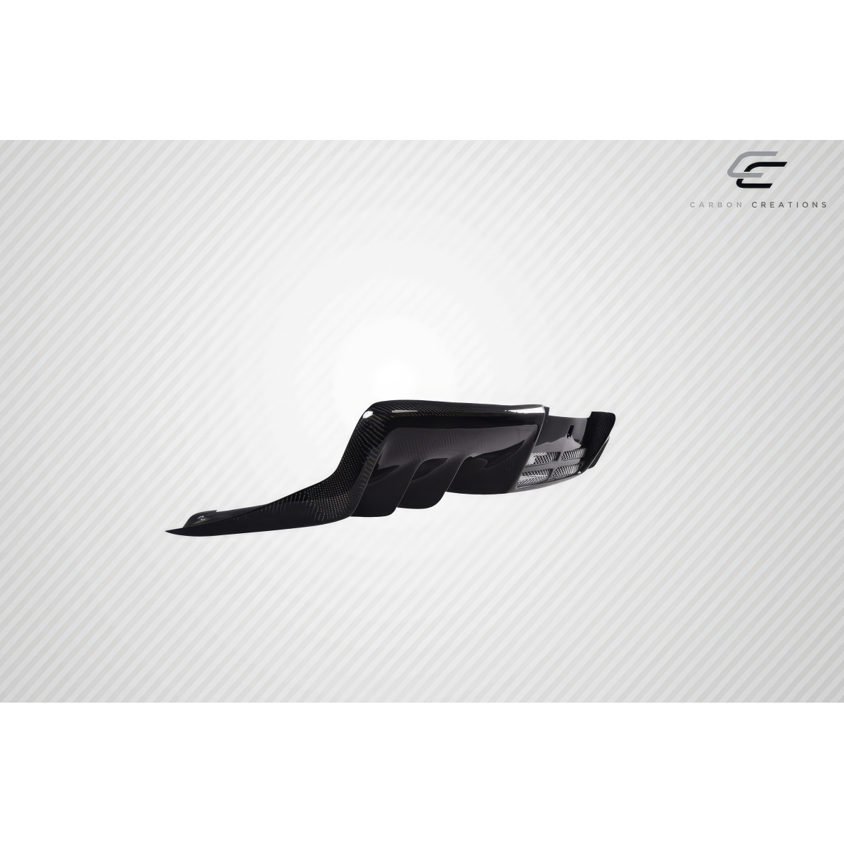 Modify your Mitsubishi Lancer 2008 with our Exterior/Diffusers - Side angle view of rear diffuser part