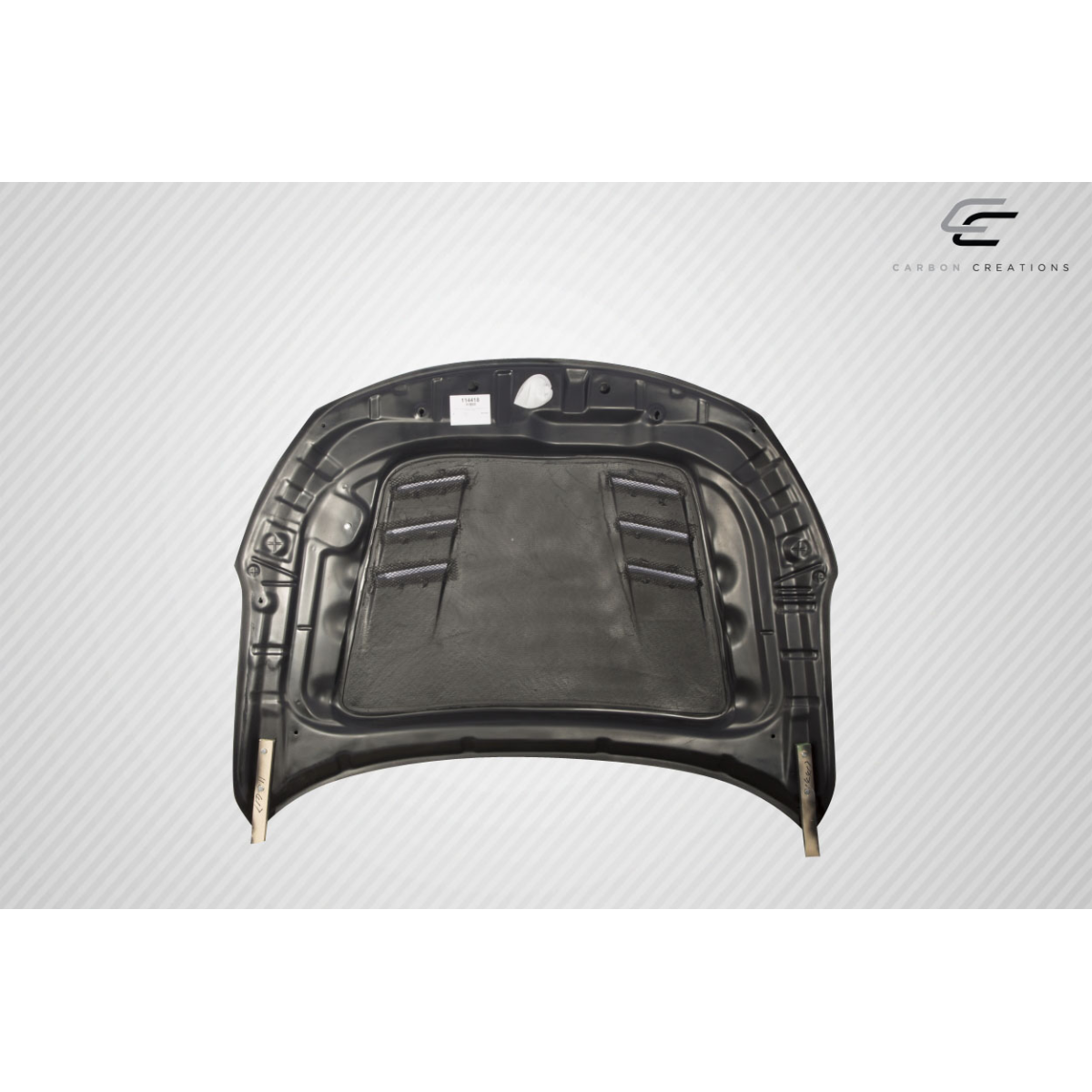 Modify your KIA Optima 2011 with our Exterior/Hoods - Part is viewed from above at a flat angle