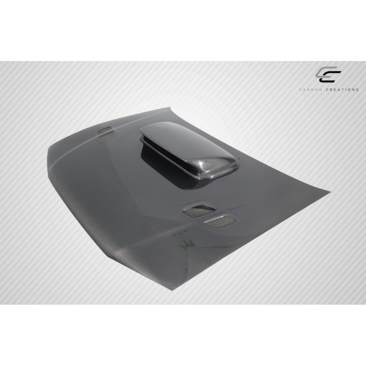 Modify your Subaru Impreza 1993 with our Exterior/Hoods - Part image at a slight angle from the side