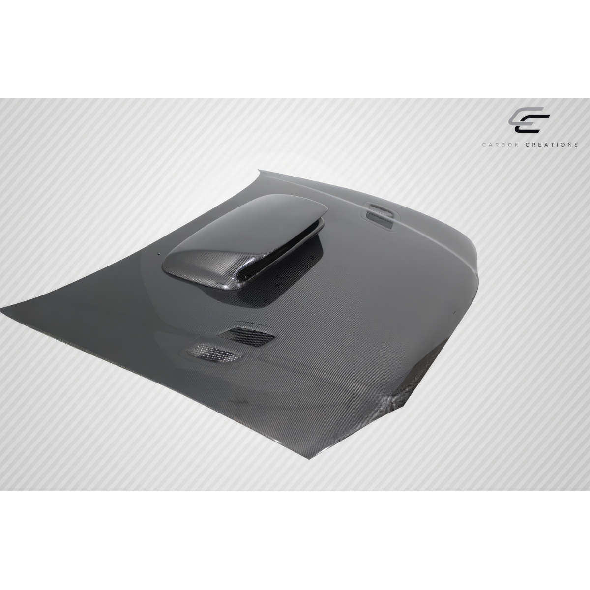 Modify your Subaru Impreza 1993 with our Exterior/Hoods - Top down angle of the carbon fiber hood