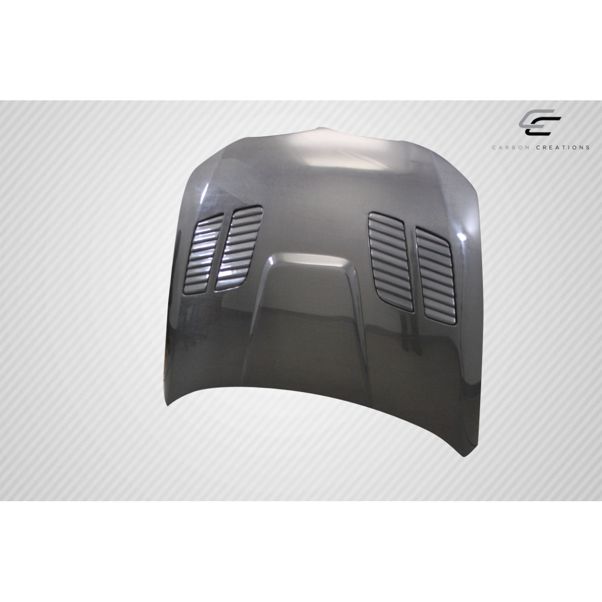 Modify your BMW 3-Series 2009 with our Exterior/Hoods - Front view angled downwards at a slight tilt