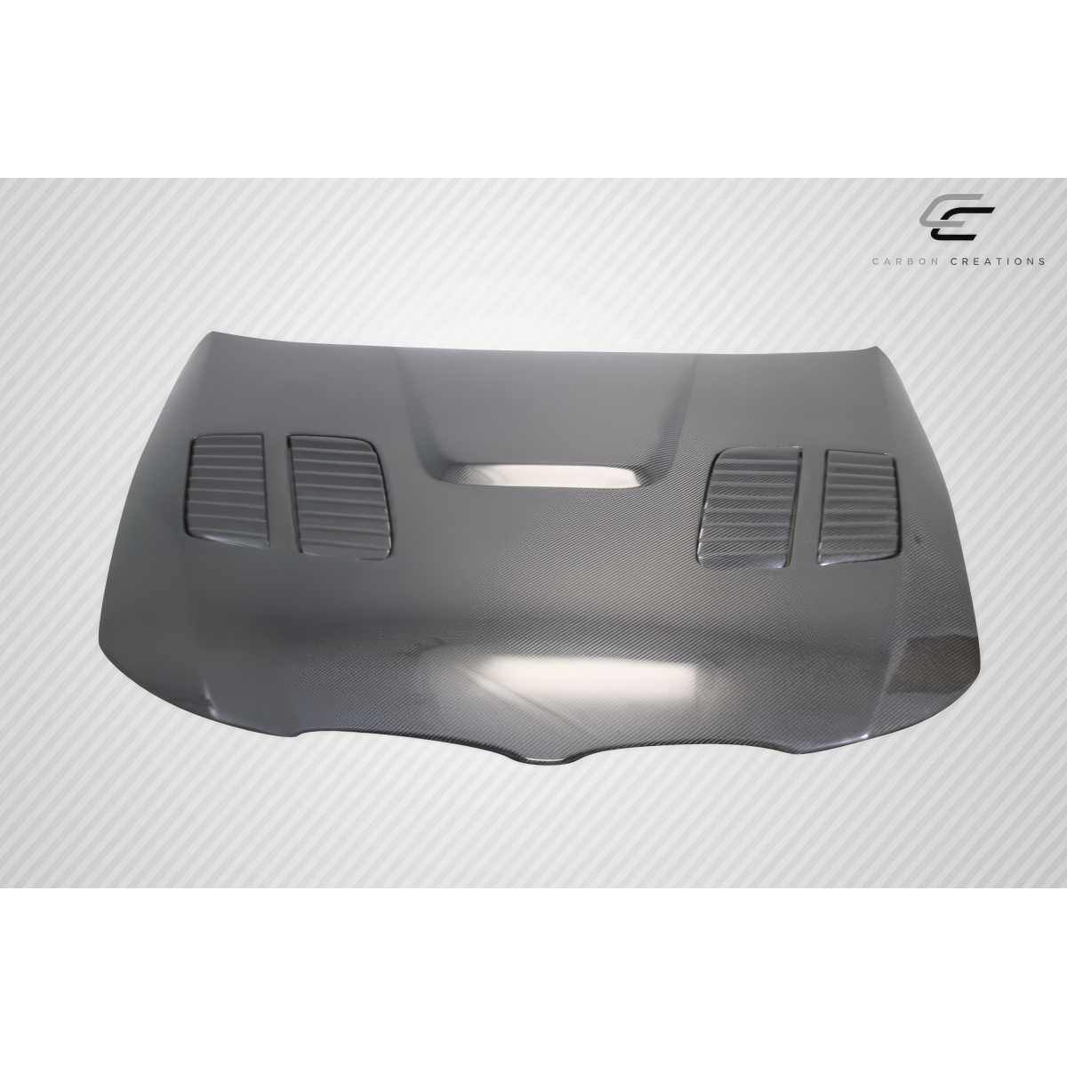 Modify your BMW 3-Series 2009 with our Exterior/Hoods - Top view of the carbon fiber hood