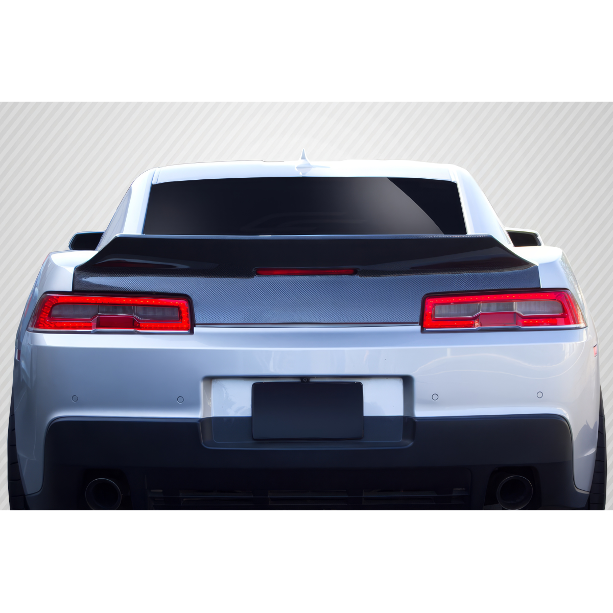 Modify your Chevrolet Camaro 2014 with our Exterior/Trunks - Rear view angle of Chevrolet Camaro trunk part