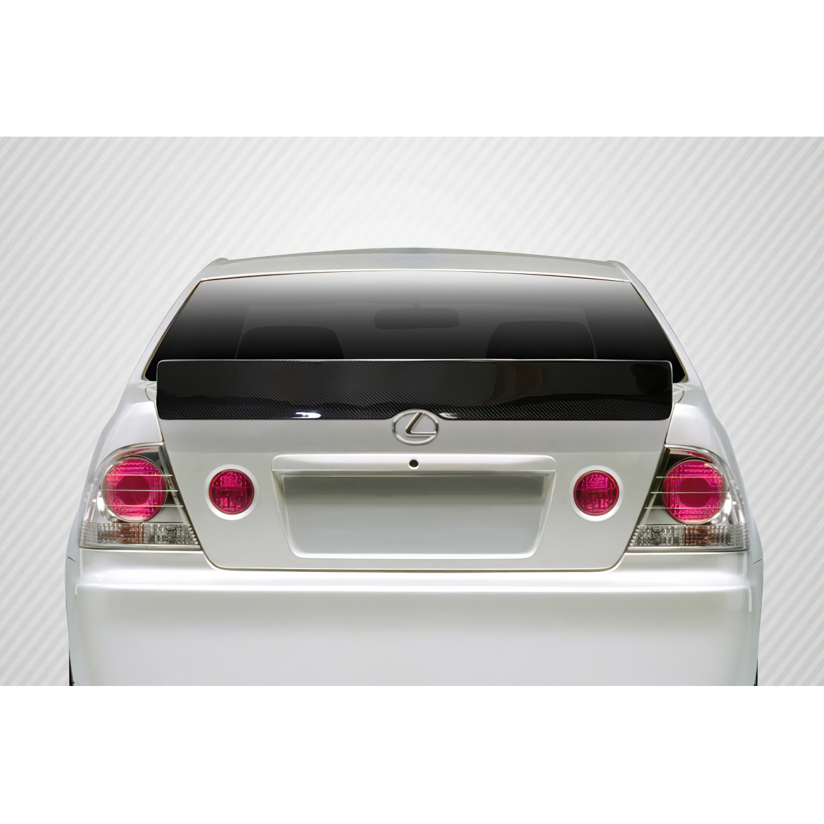 Modify your Lexus IS Series 2000 with our Exterior/Wings - Rear view angle of a wing spoiler