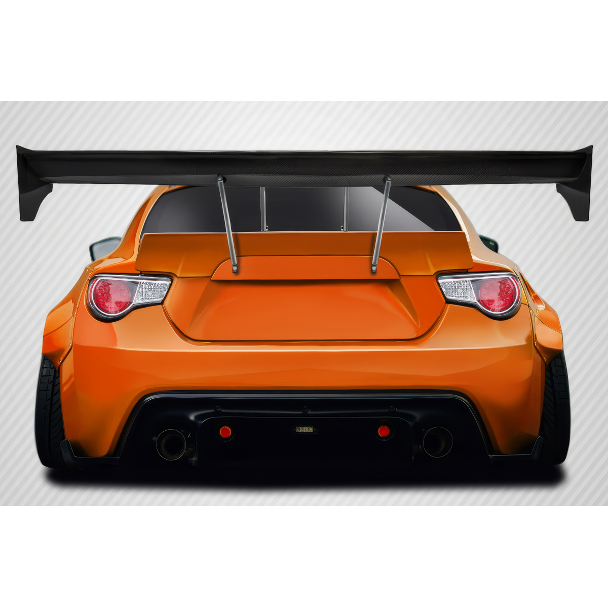 Modify your Subaru BRZ 2013 with our Exterior/Wings - Rear view of car with large rear wing