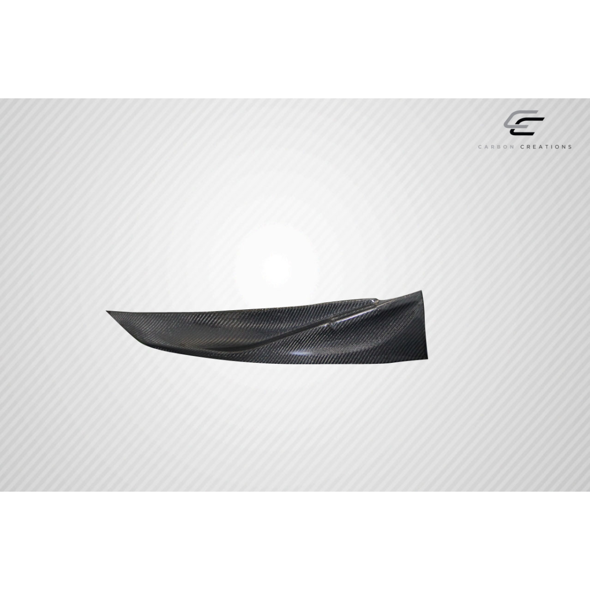 Modify your KIA Optima 2011 with our Exterior/Front Bumpers or Lips - Side view of carbon fiber front lip at a slight angle