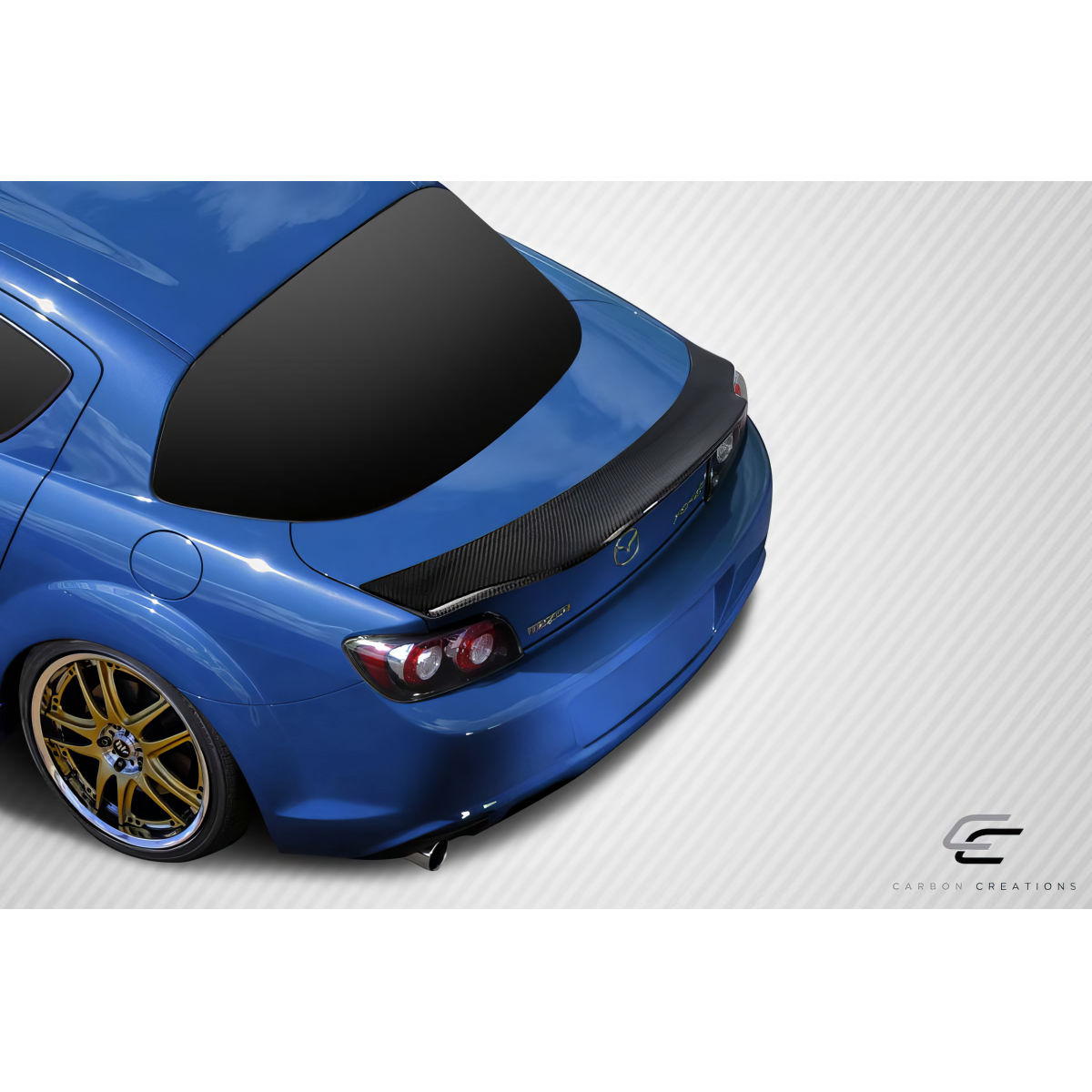 Modify your Mazda RX-8 2004 with our Exterior/Wings - Top down angle showing rear wing and details