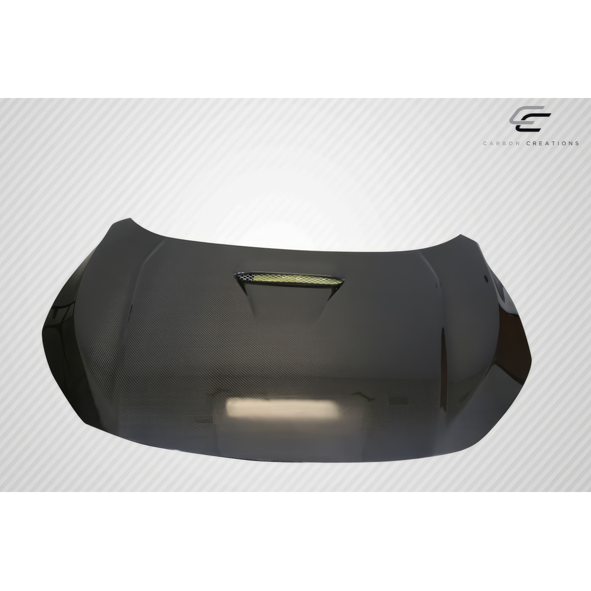 Modify your Honda Civic 2017 with our Exterior/Hoods - Front view of hood at a slight angle