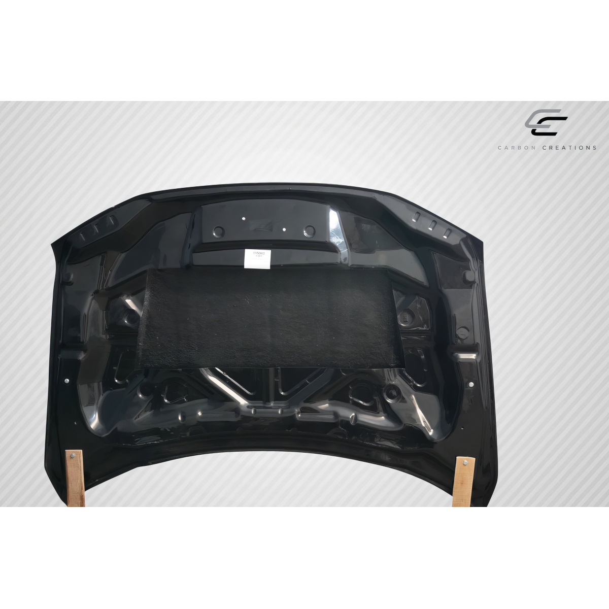 Modify your Ford F-250 Super Duty 2017 with our Exterior/Hoods - Angle is top view of the hood part