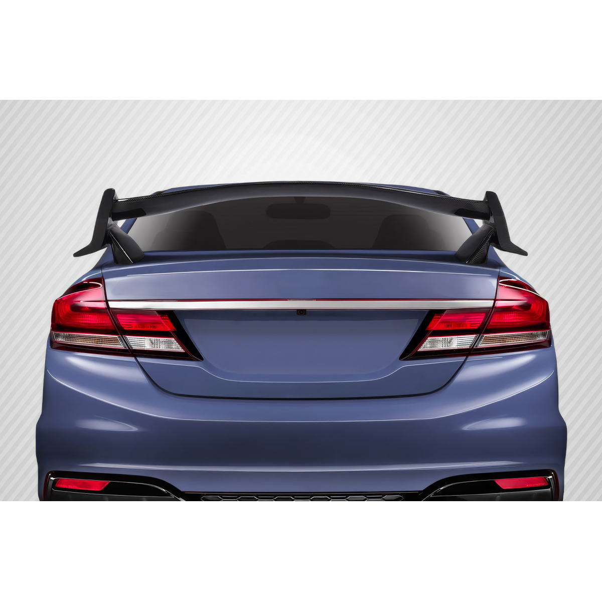 Modify your Honda Civic 2006 with our Exterior/Wings - Rear view at a straight angle looking directly at it