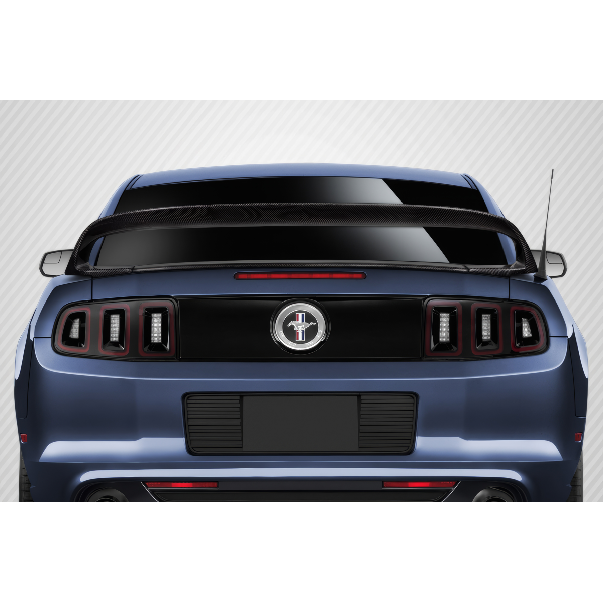 Modify your Ford Mustang 2010 with our Exterior/Wings - Viewed from rear angle slightly elevated