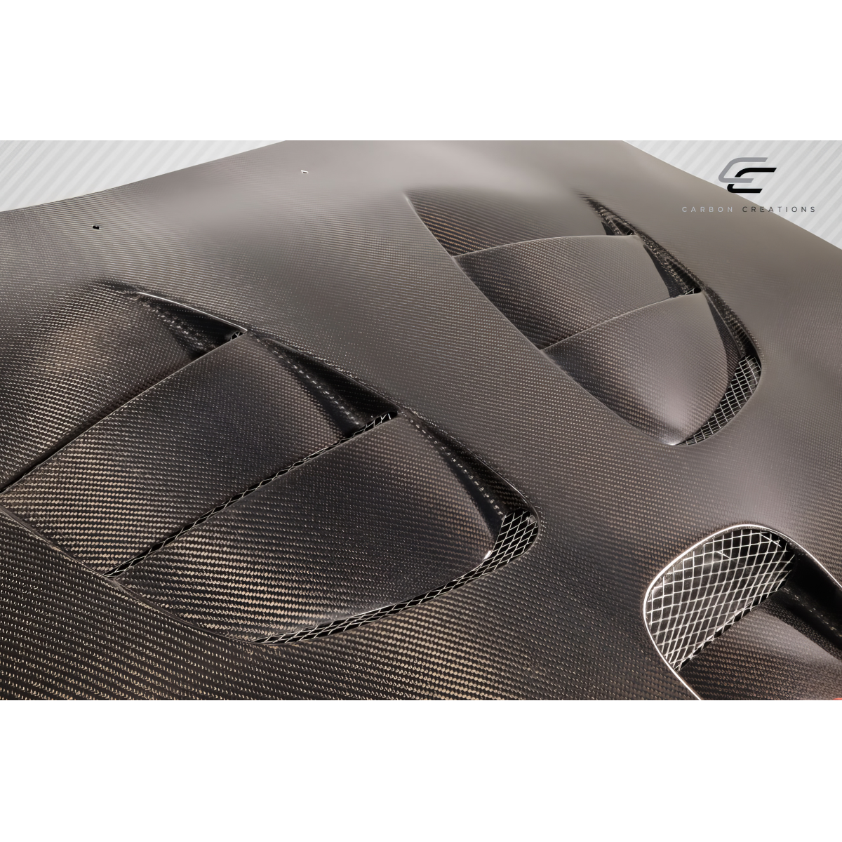 Modify your Mazda RX-7 1993 with our Exterior/Hoods - Flat view showcasing the carbon fiber hood design