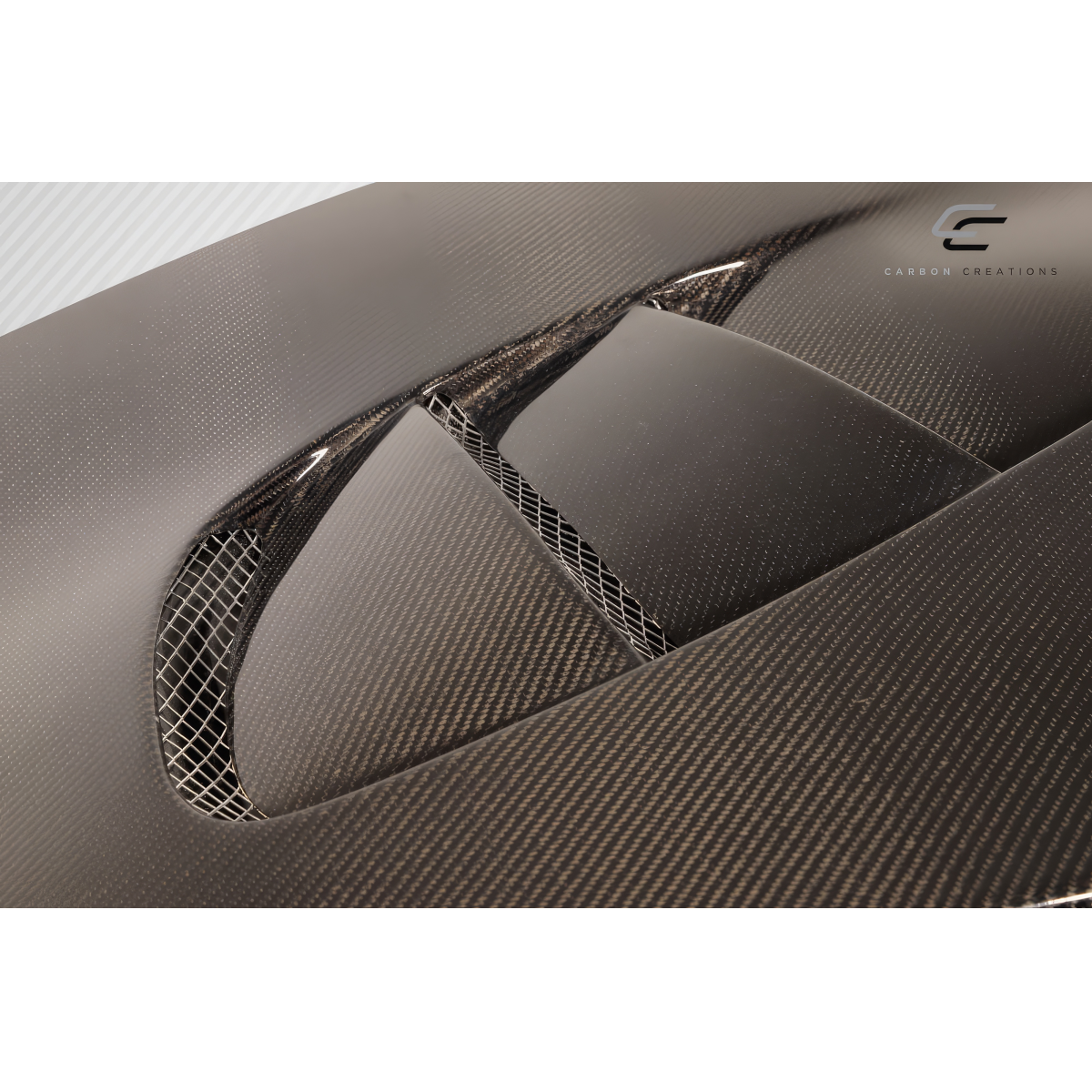 Modify your Mazda RX-7 1993 with our Exterior/Hoods - Top down view of carbon fiber hood part