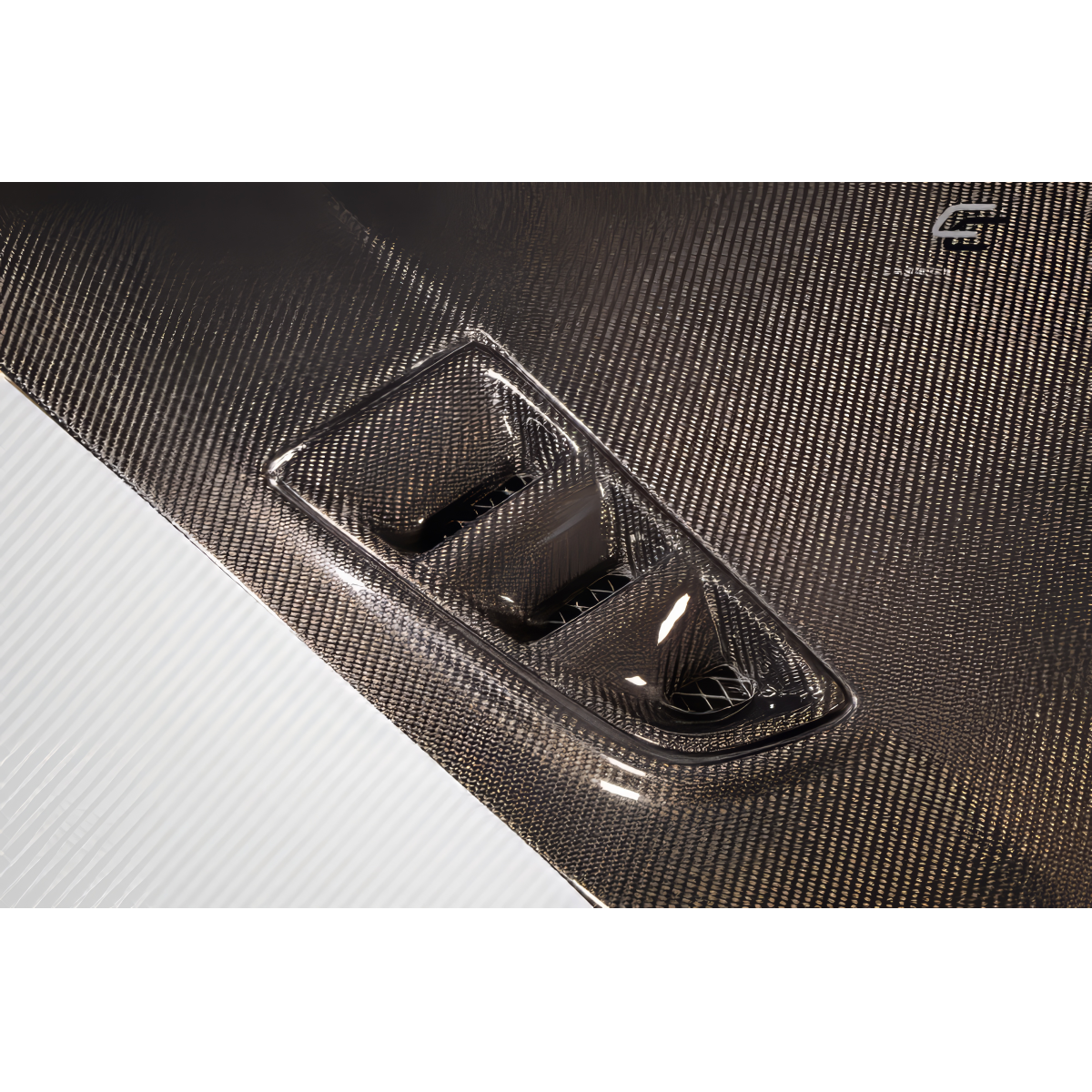 Modify your Honda Civic 2006 with our Exterior/Hoods - Part viewed from a top angle slight angle