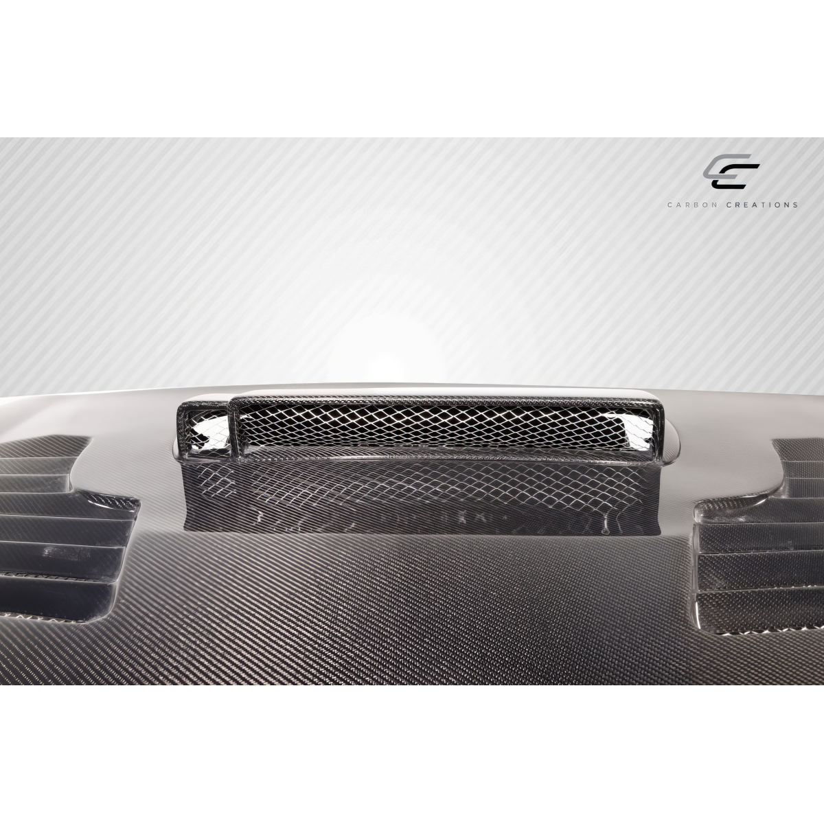 Modify your Subaru Impreza 2002 with our Exterior/Hoods - Top down angle showcasing carbon fiber hood design