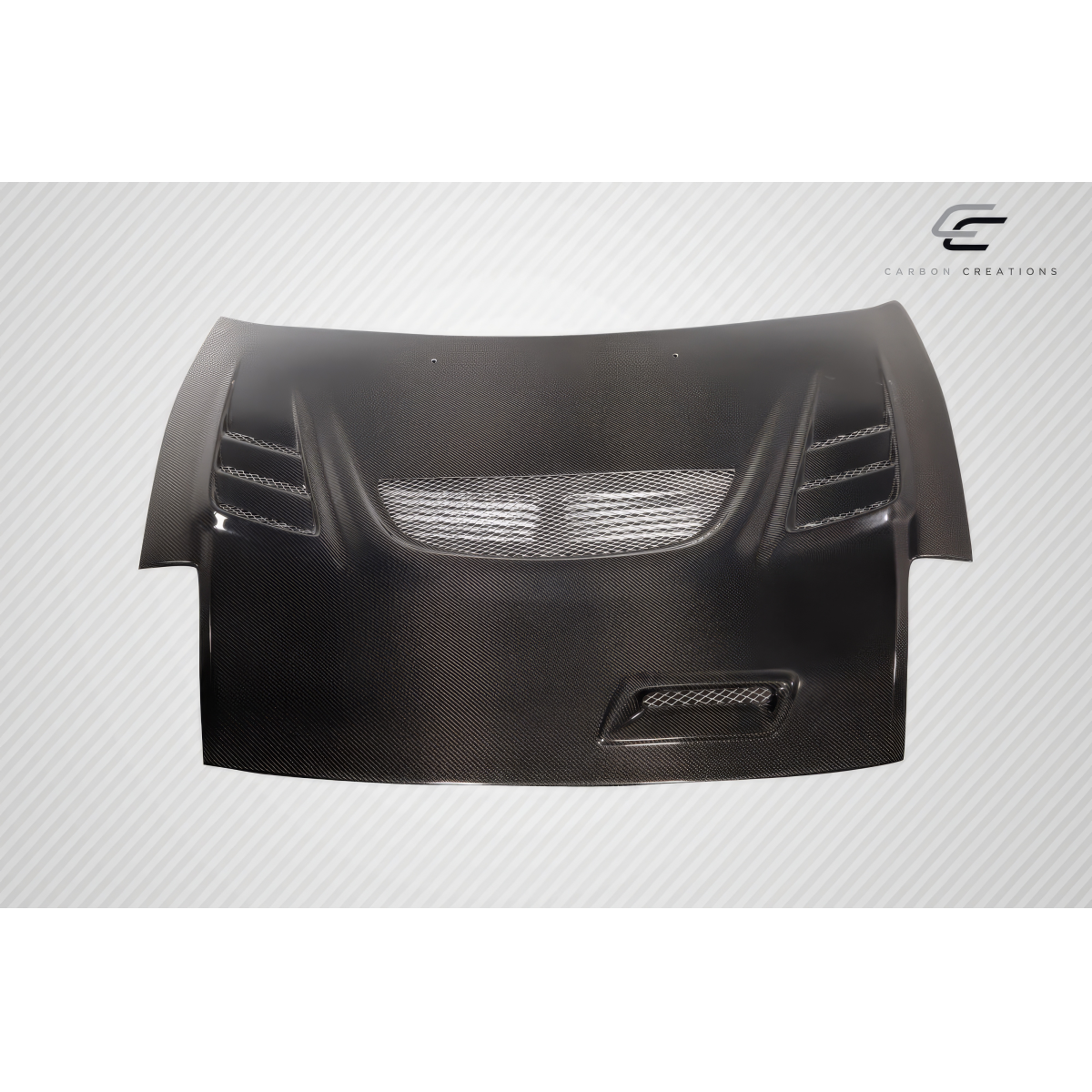 Modify your Mitsubishi Eclipse 2000 with our Exterior/Hoods - Front view of the carbon fiber hood