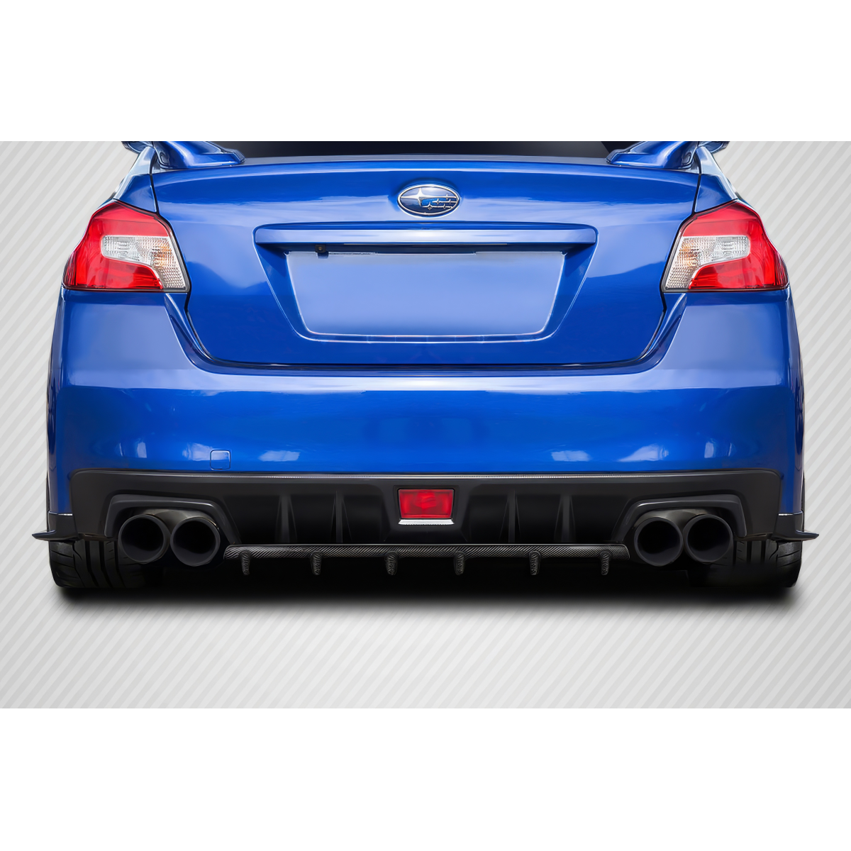 Modify your Subaru Impreza 2015 with our Exterior/Diffusers - View is from a rear straight angle