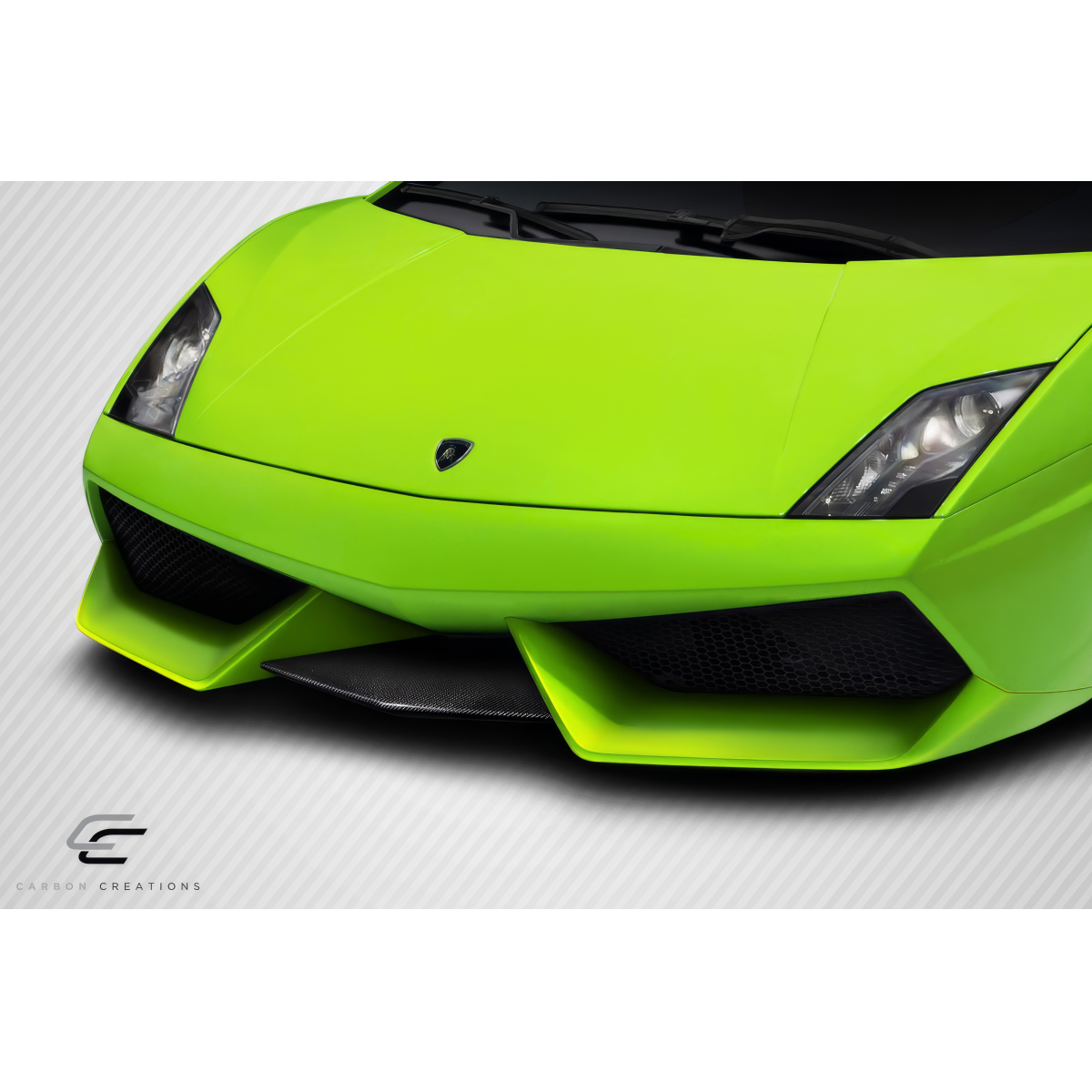 Modify your Lamborghini Gallardo 2004 with our Exterior/Wings - Front angle focusing on the lip spoiler